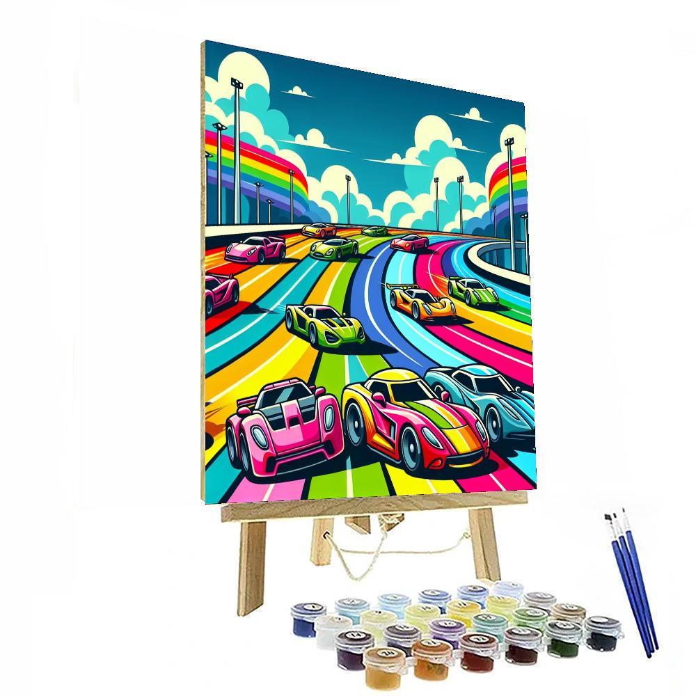 Rainbow Racers Paint By Numbers Kits