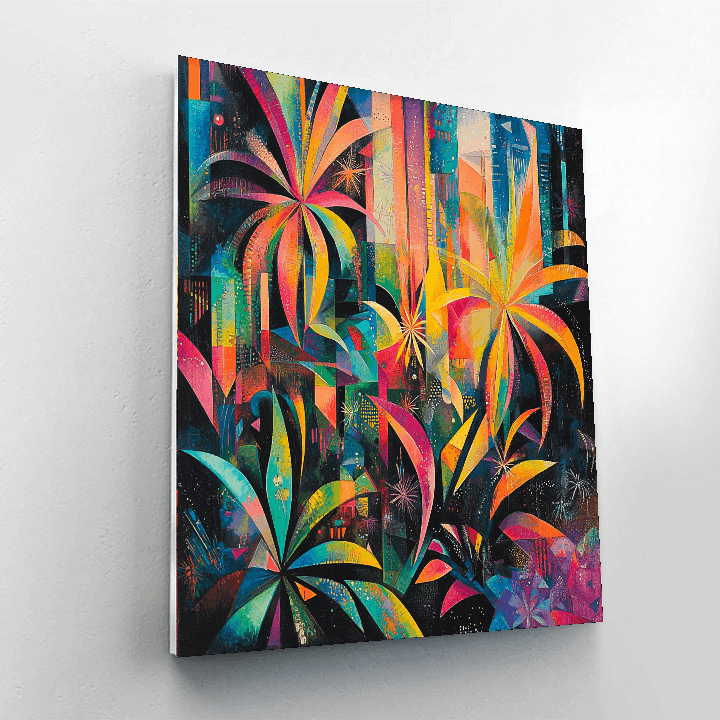 Wassily Kandinsky Inspired Expressionist Urban Jungle  Paint By Numbers Kits