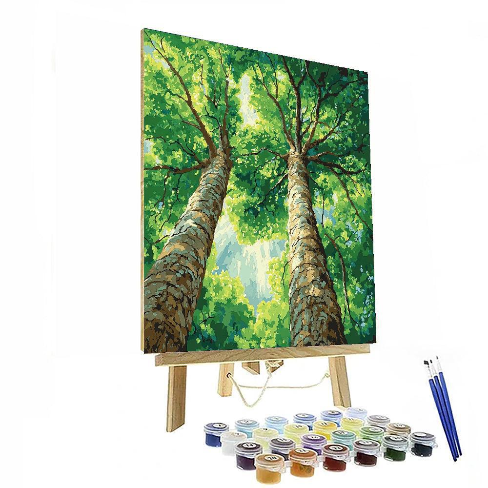 Michelangelo Inspired Majestic Trees  Paint By Color