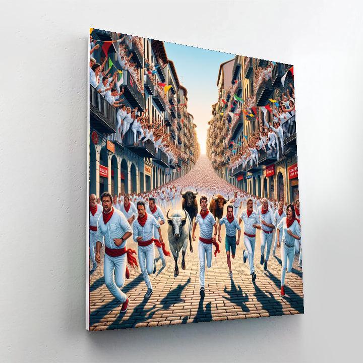Fiesta De San Fermin Number Painting