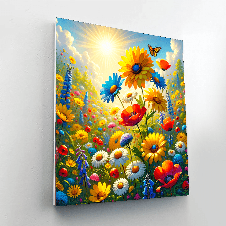 Wildflower Whimsy Number Painting