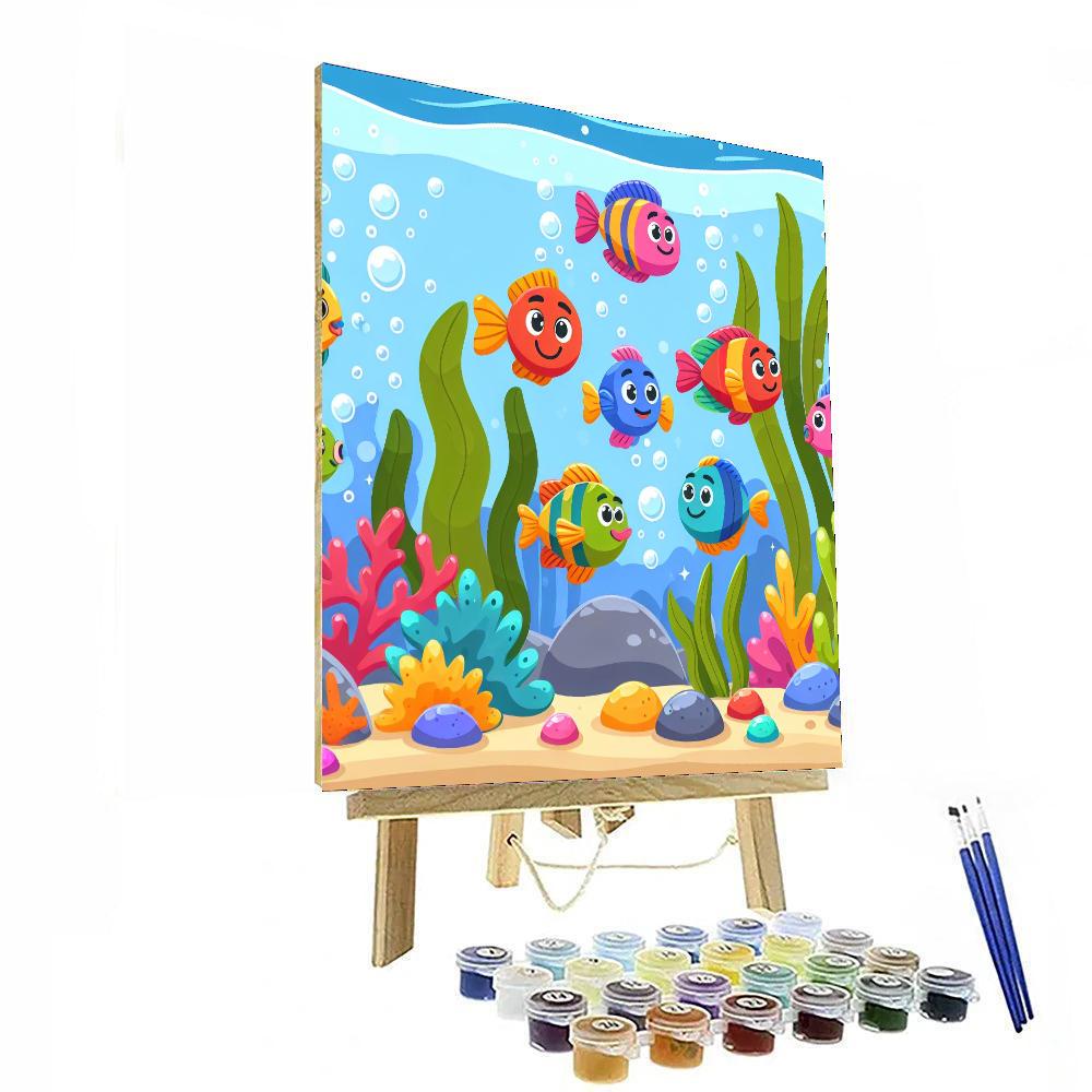Bubbly Aquarium Odyssey Paint By Color