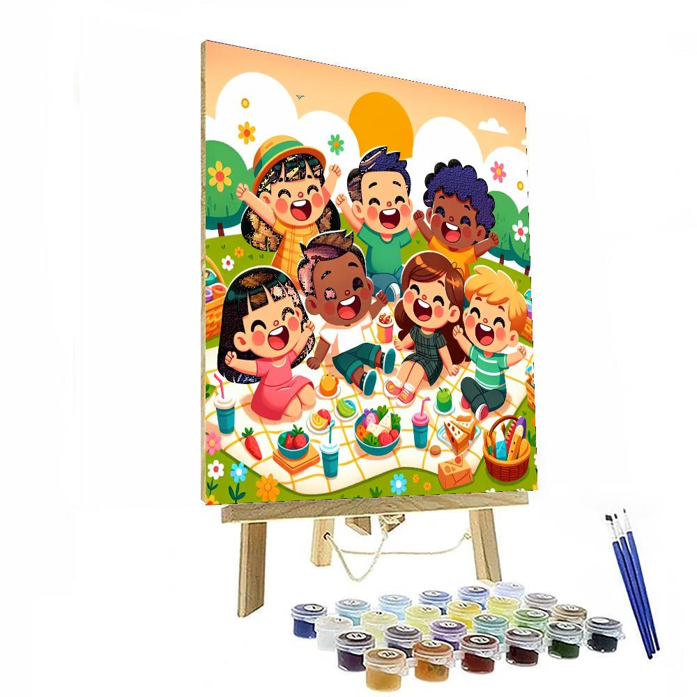 Sunny Picnic Paradise Paint By Number