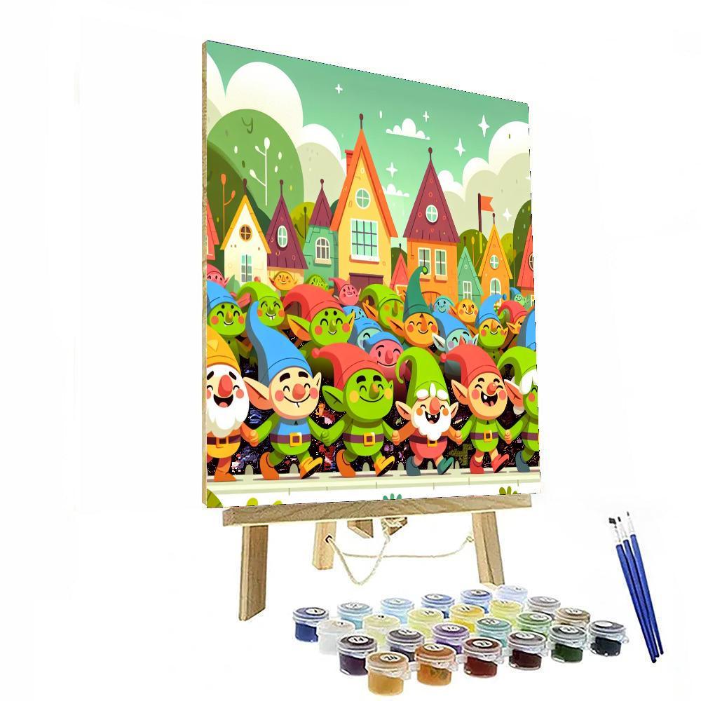 Giggly Goblin Parade Painting Number Kit
