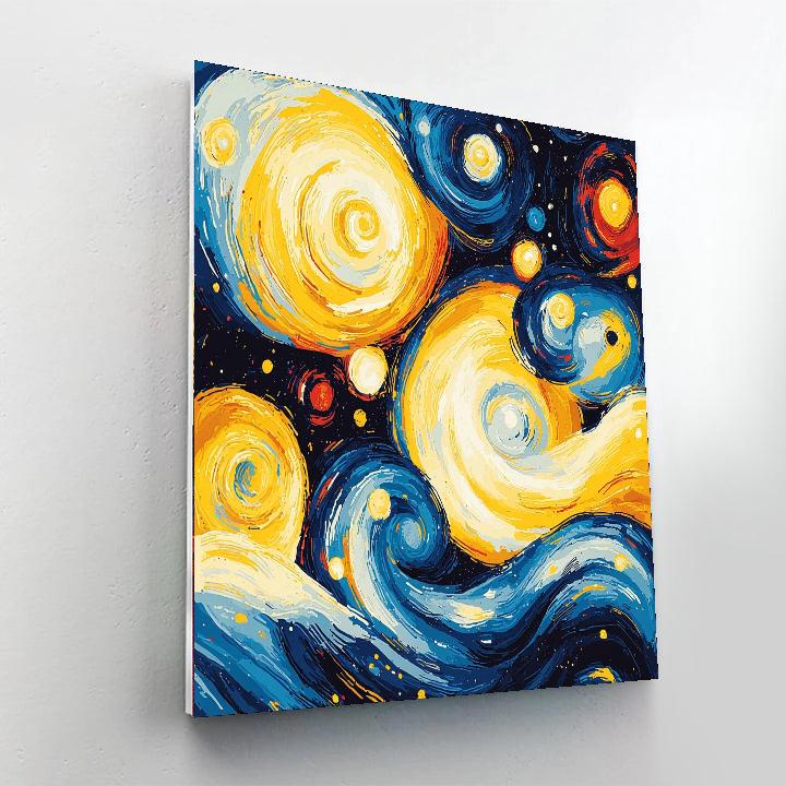 Jean-Michel Basquiat Inspired Cosmic Thoughts  Paint By Numbers Kits