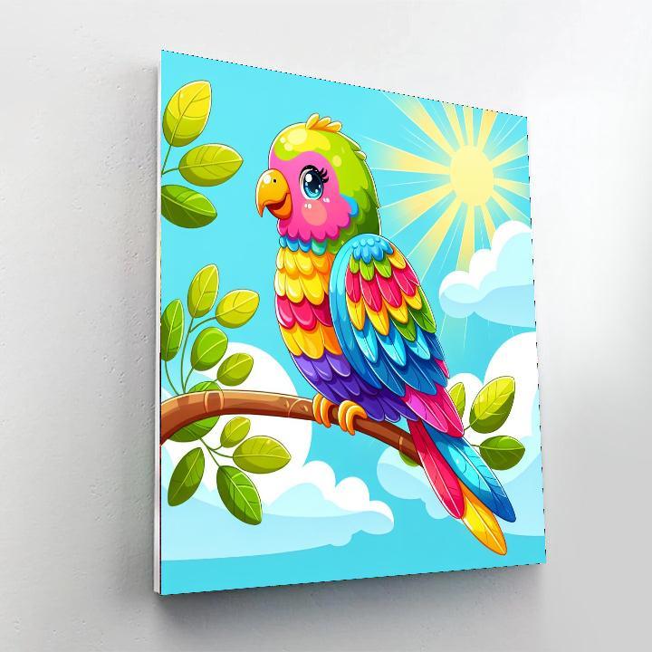 Bright Parakeet Paint By Numbers Kits
