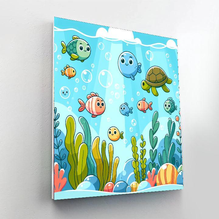Creative Ocean Friends Painting By Numbers Kit