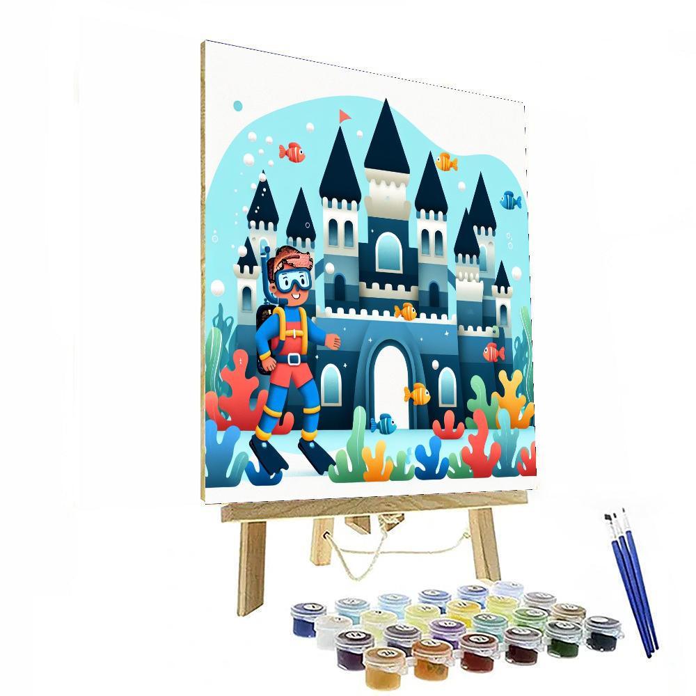 Underwater Castle Quest Paint By Numbers Kits