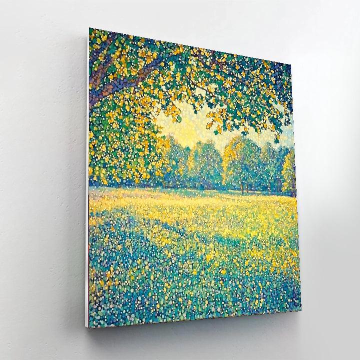 Georges Seurat Inspired Serene Meadow Of Dots  Numbered Painting Kits