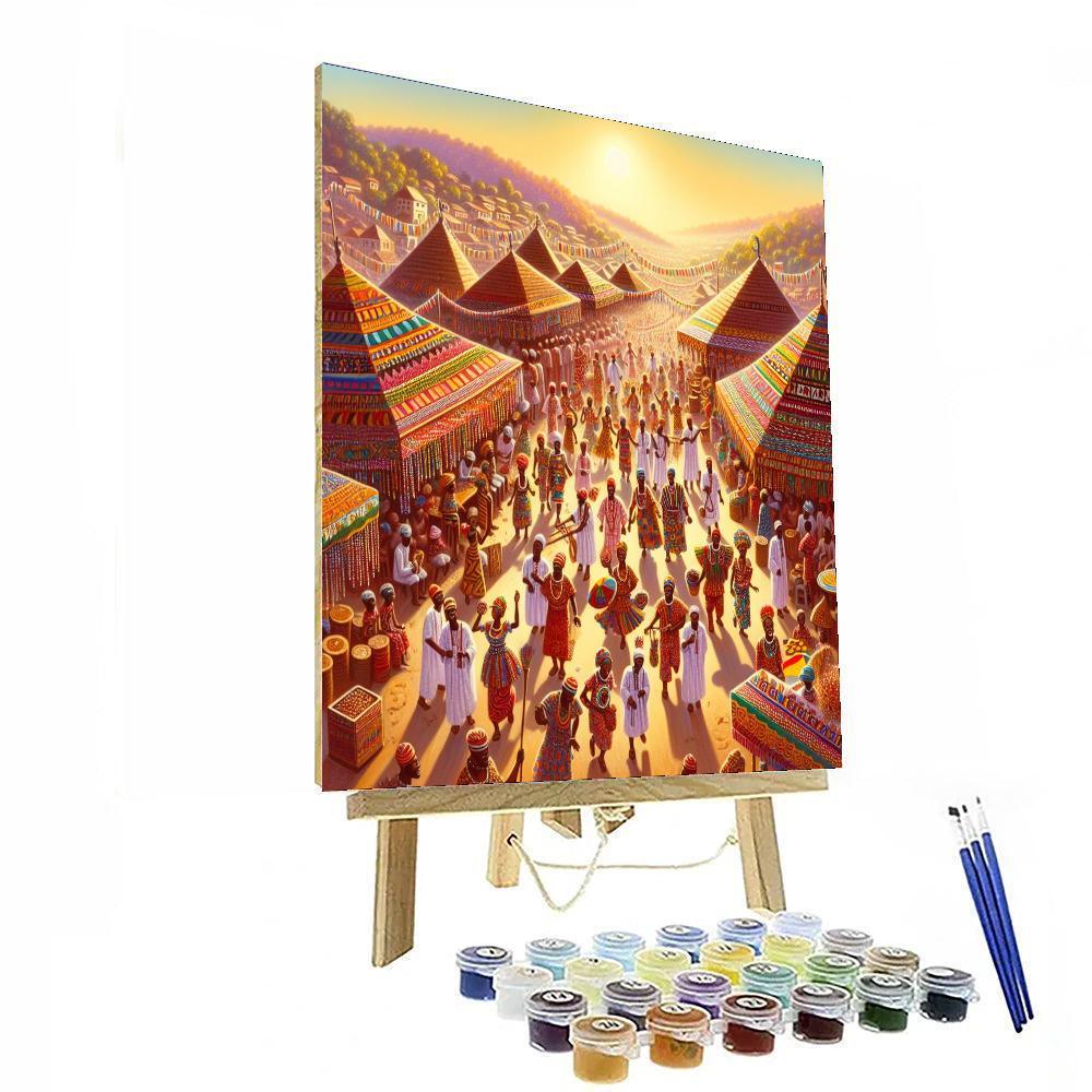 Oga Bungalow Festival - Togo Numbered Painting Kits