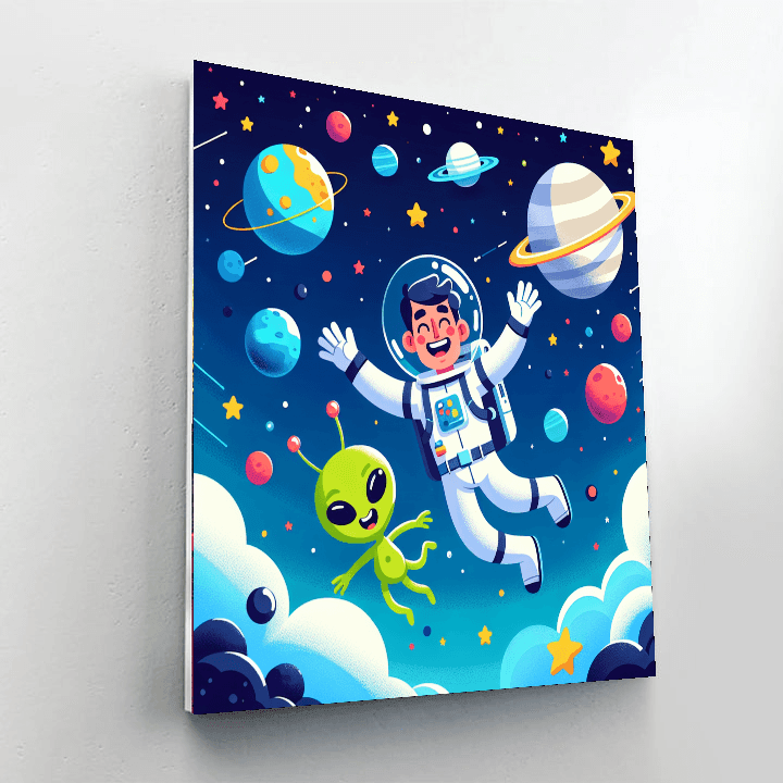 Dynamic Space Exploration Painting Number Kit