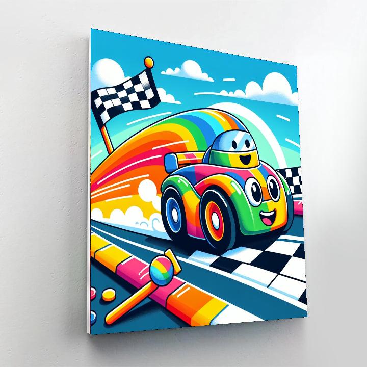 Exciting Race Car Numbered Painting Kits