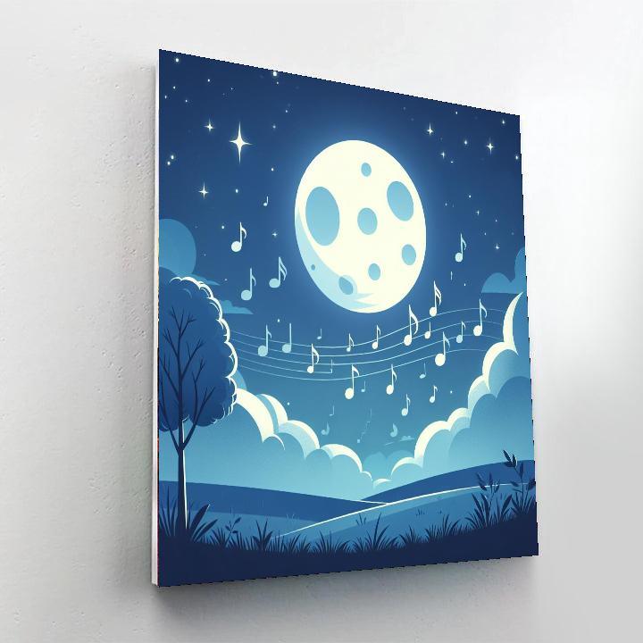 Moonlit Melody Paint By Numbers Art