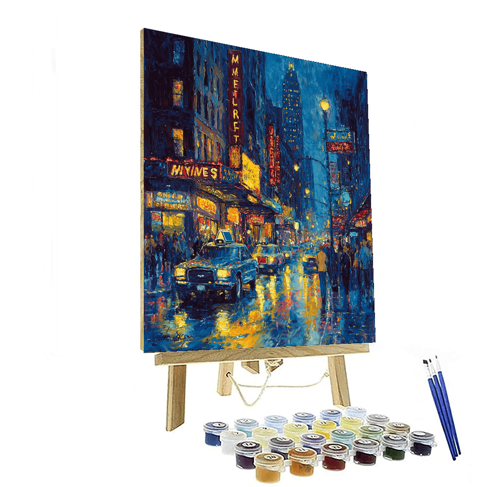 Edward Hopper Inspired City Of Lights  Paint By Color