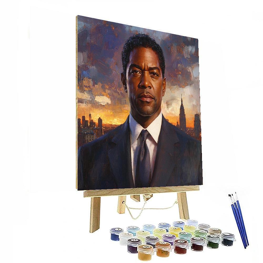 Denzel Washington: Commanding The Screen With Dignity Numbered Painting Kits