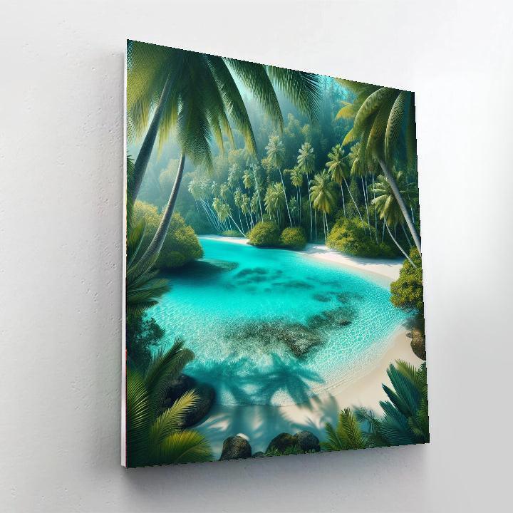 Tropical Lagoon Escape Paint By Color