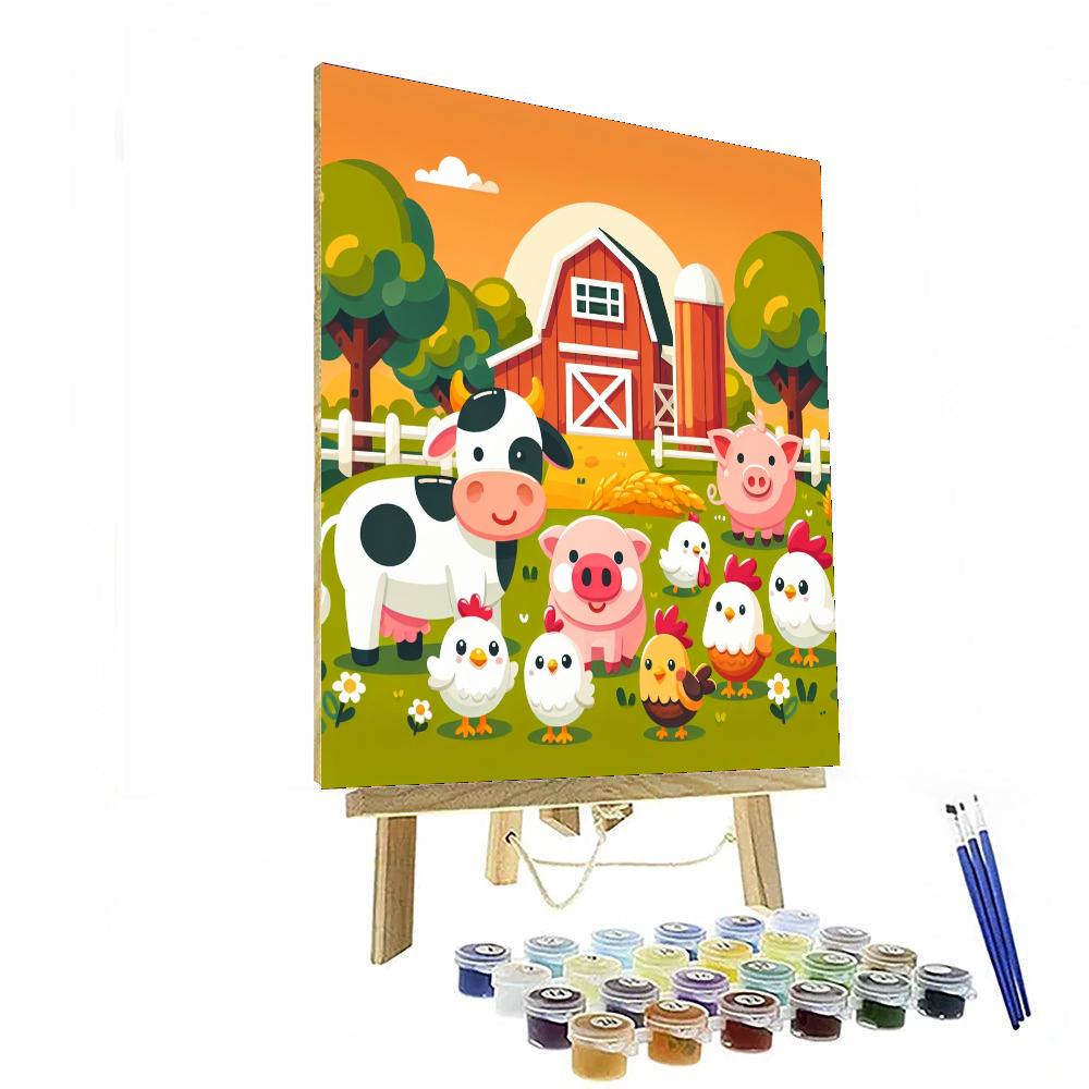 Funky Farm Numbered Painting Kits