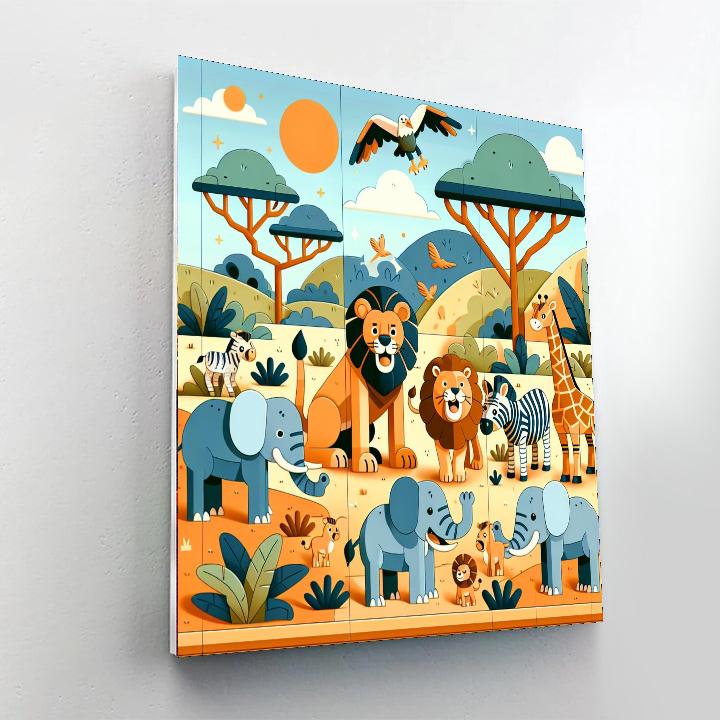 African Safari Quest Paint By Numbers