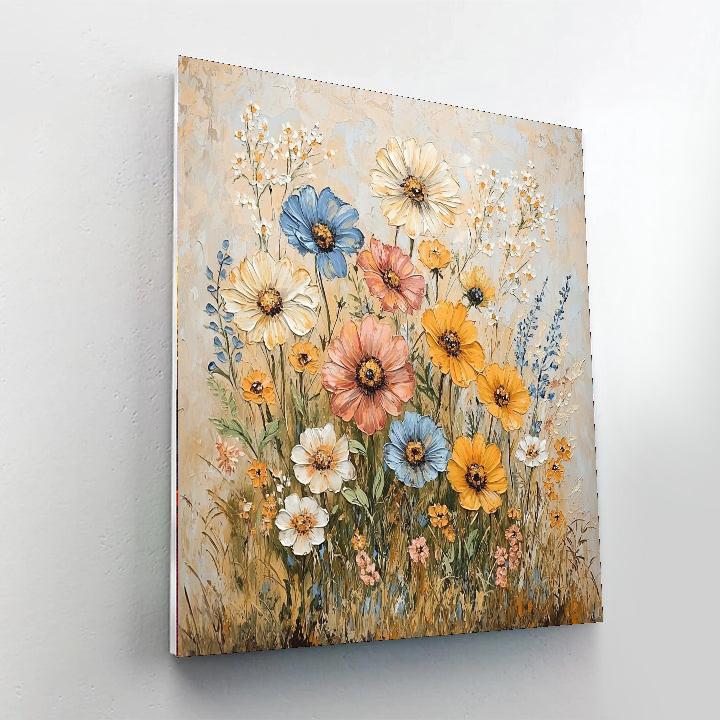 Leonardo Da Vinci Inspired A Dance Of Blossoms  Paint By Number