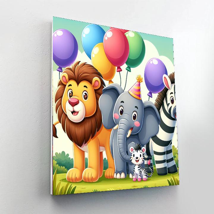 Safari Adventure Party Paint By Numbers