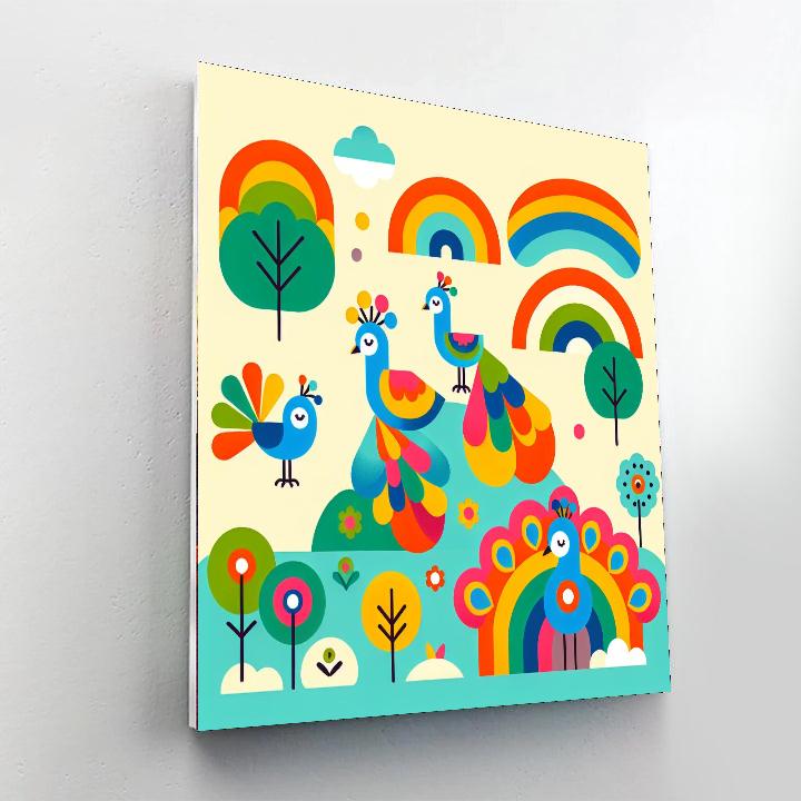 Peacock Parade Of Pride Paint By Numbers