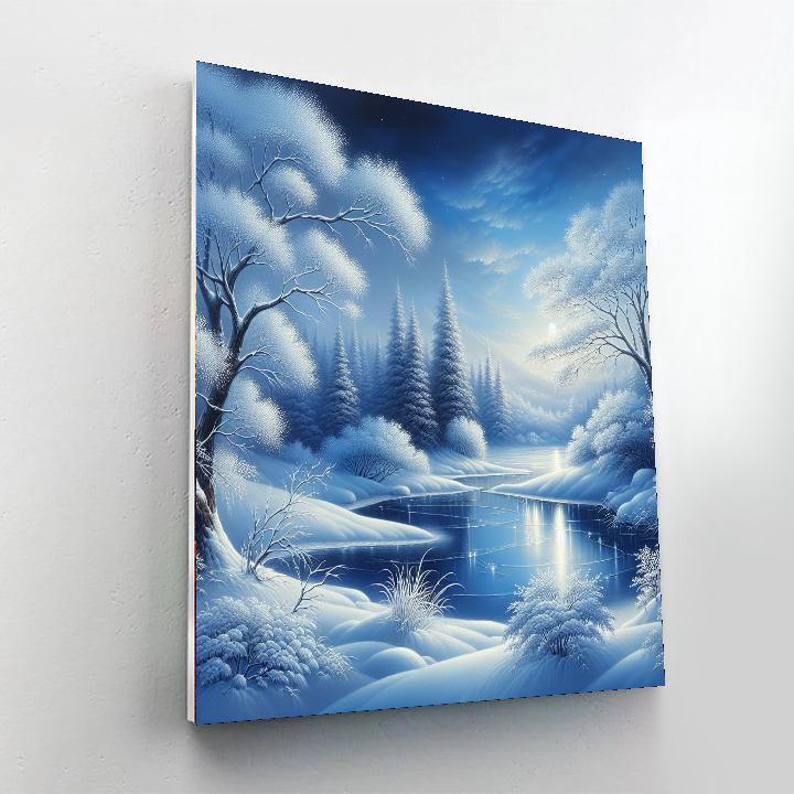 Glistening Icy Wonderland Paint By Color