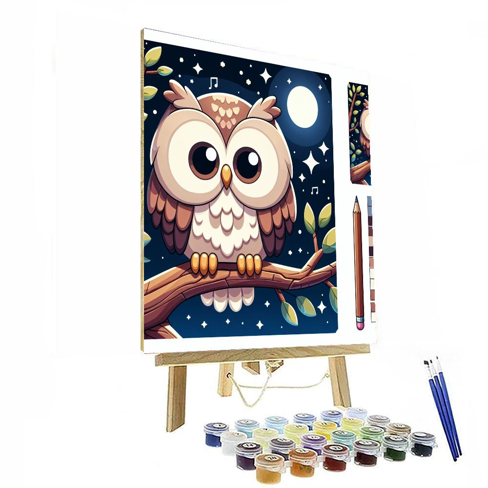 Charming Woodland Owl Paint By Numbers Kits