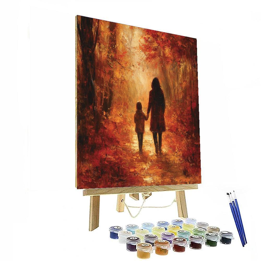 Whispering Autumn Path Number Painting