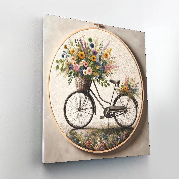 Retro Bicycle Adventure DIY Paint By Numbers