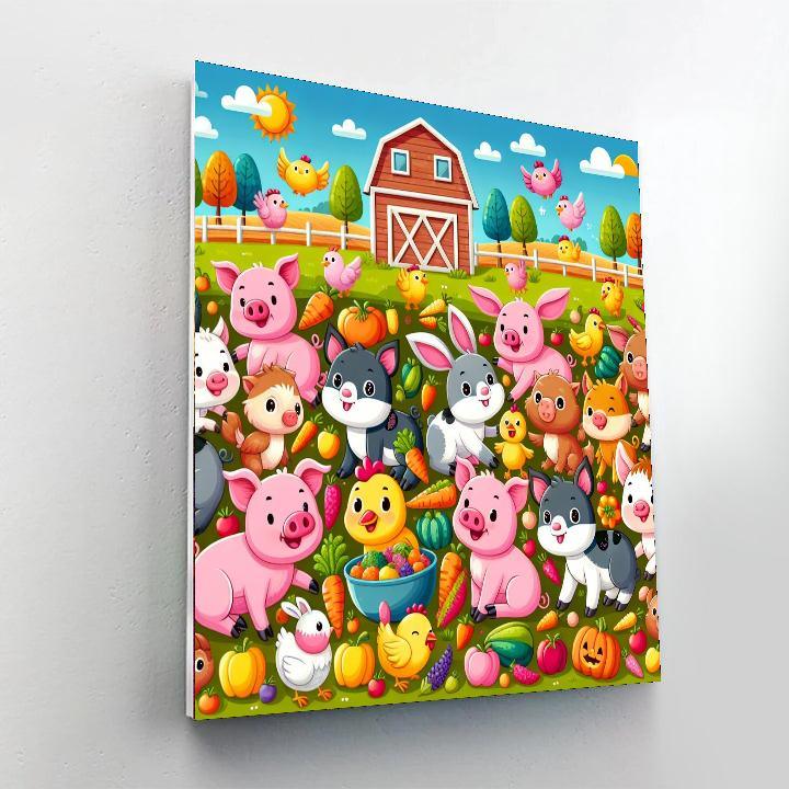 Happy Harvest Celebration Number Painting