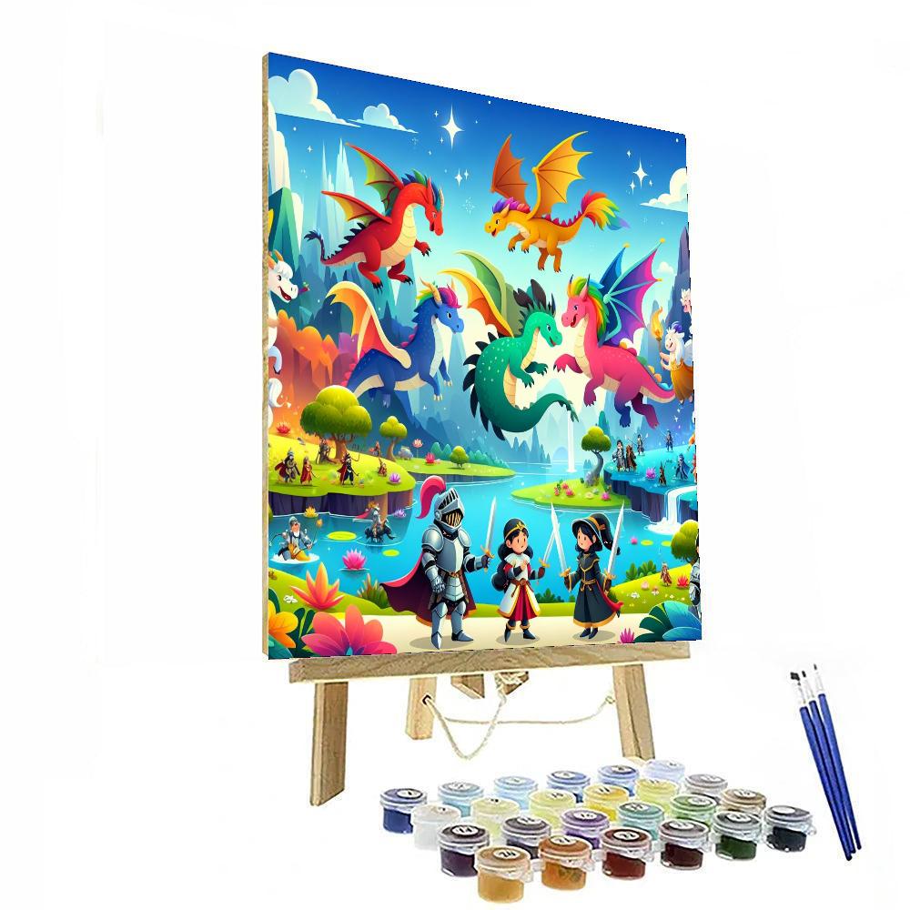 Funky Fantasy Number Painting
