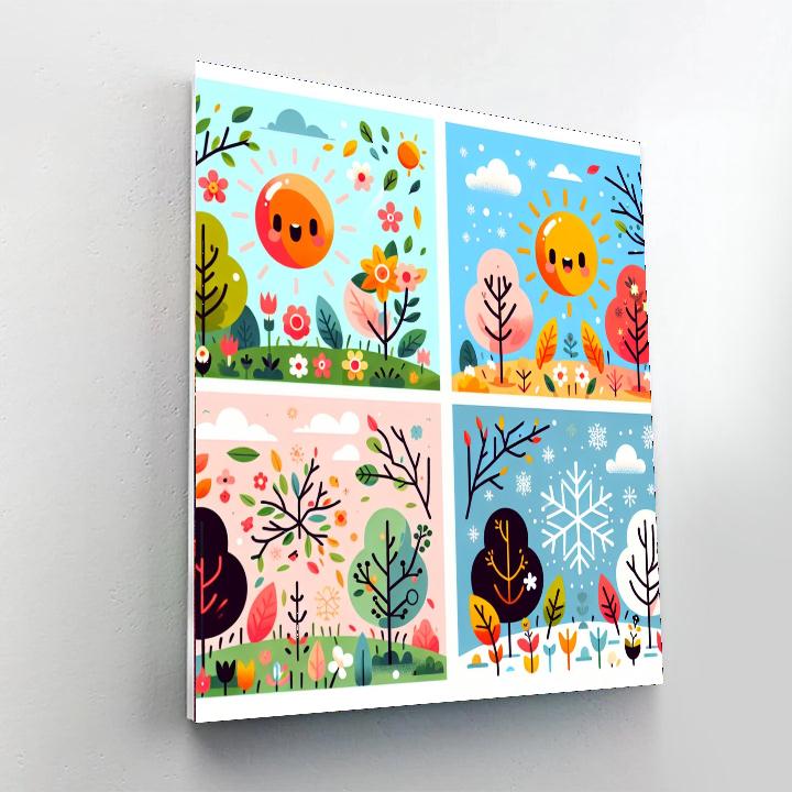 Seasonal Scenes Paint By Color