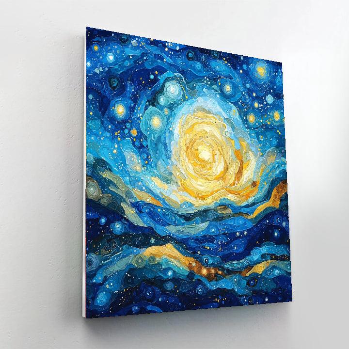 Paul Klee Inspired Cosmic Dance Of Light  Painting Number Kit