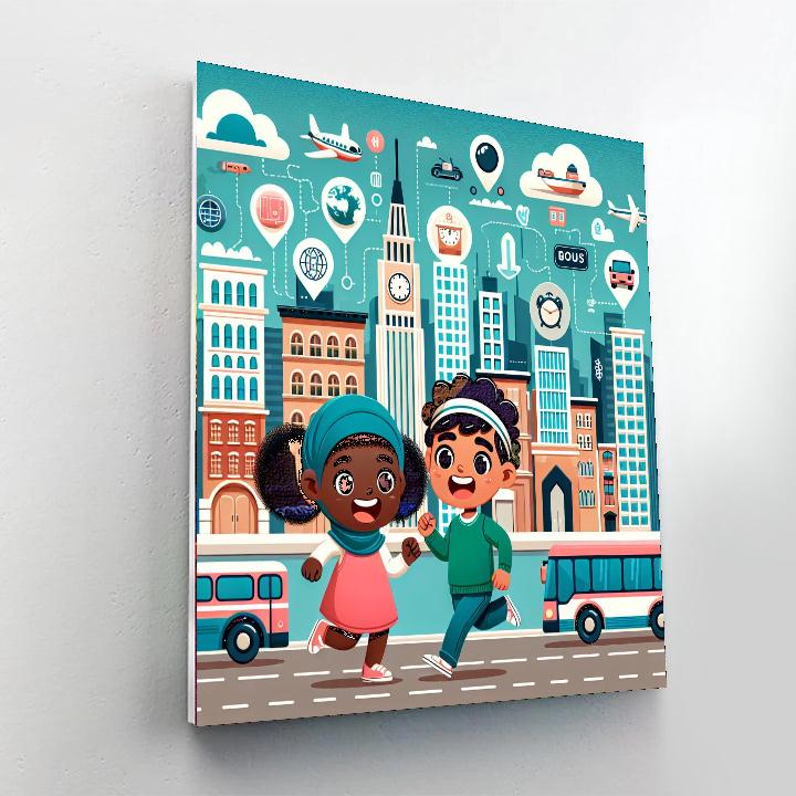 Urban Adventure Painting Number Kit