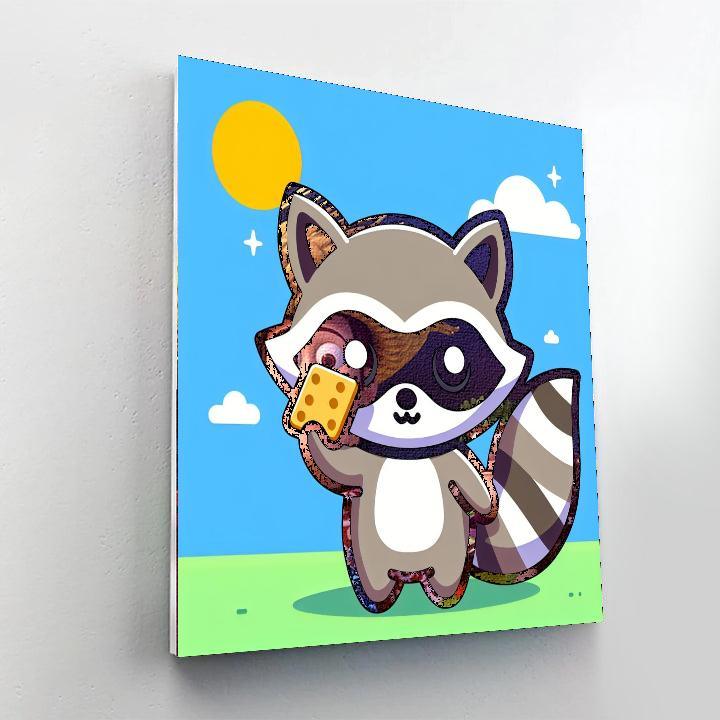Rascal Raccoon Painting By Numbers Kit