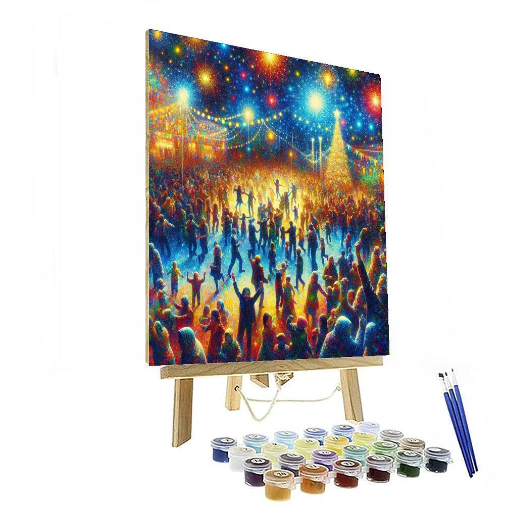 Joyous Festival Of Lights Painting Number Kit