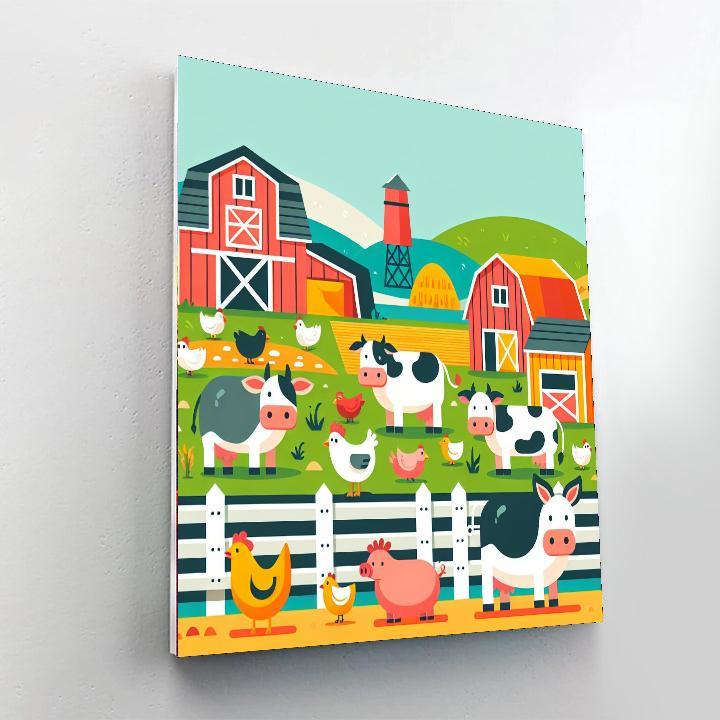 Farmyard Fun Time Paint By Number