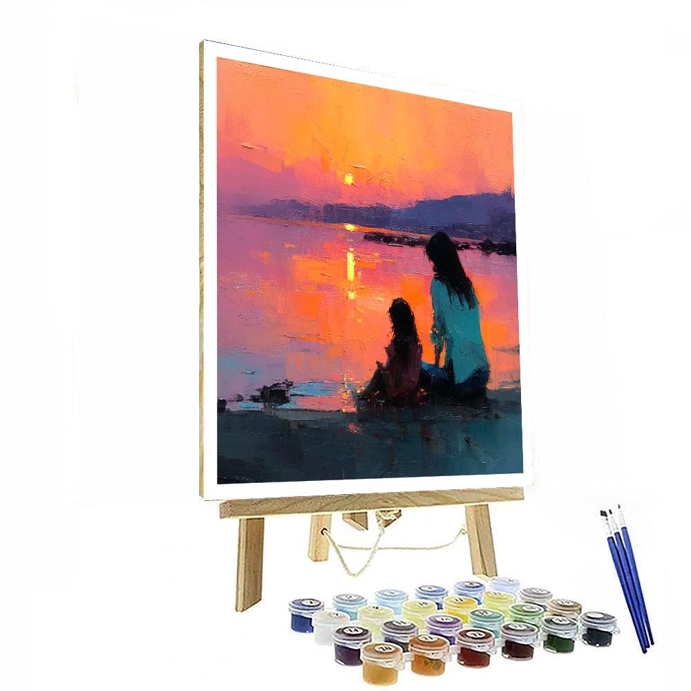 Sunset Beach Memories Painting Number Kit