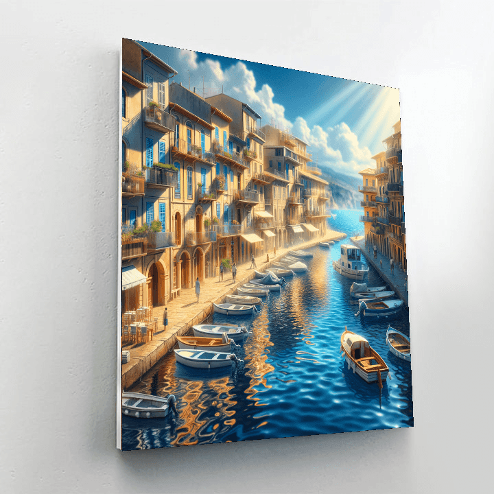 Mediterranean Harbor Paint By Number
