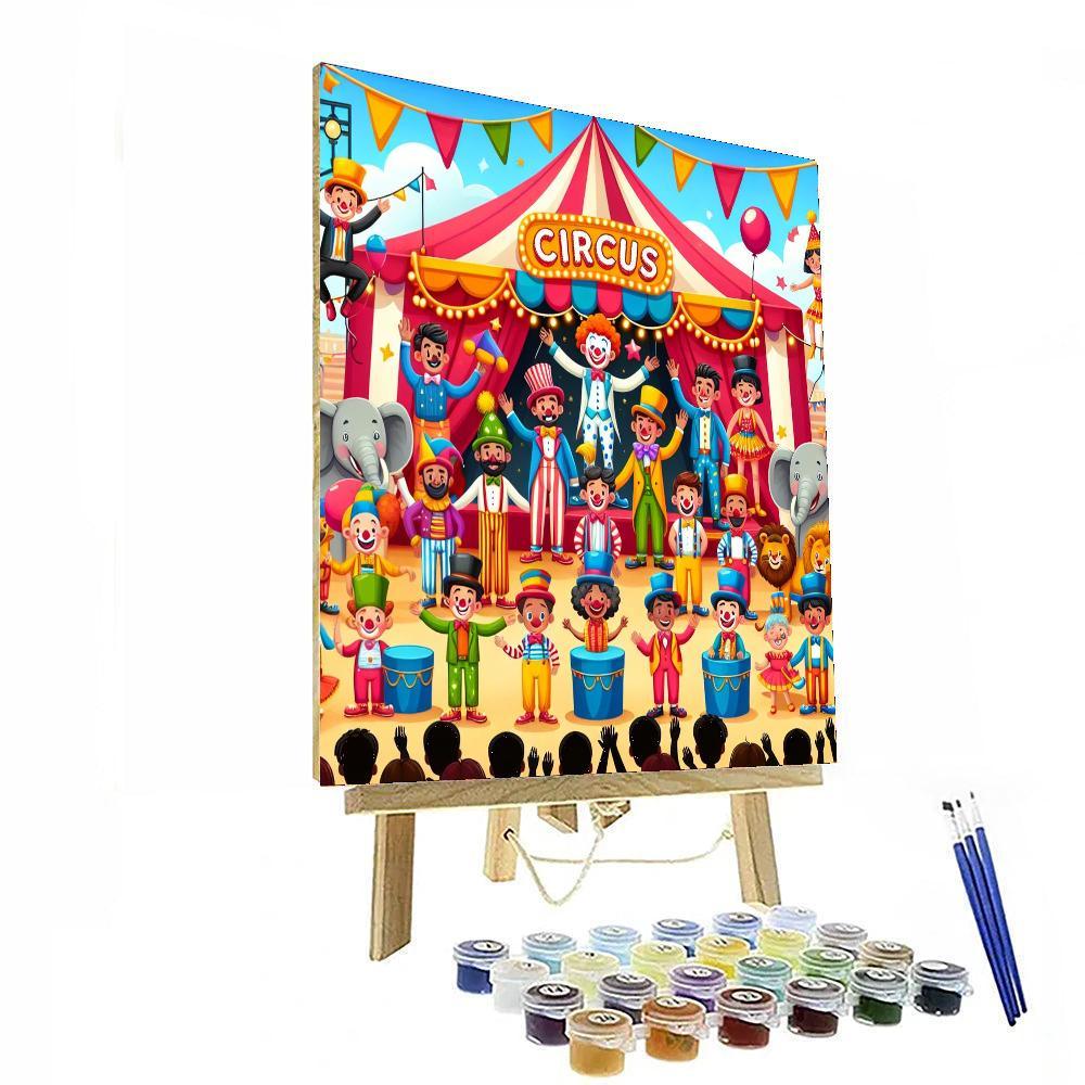 Playful Circus Show Paint By Number