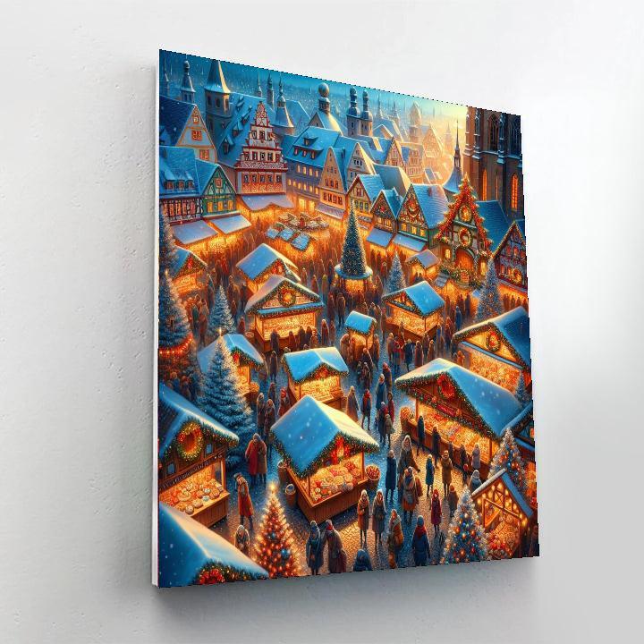 Christmas Markets - Germany Paint By Numbers Art
