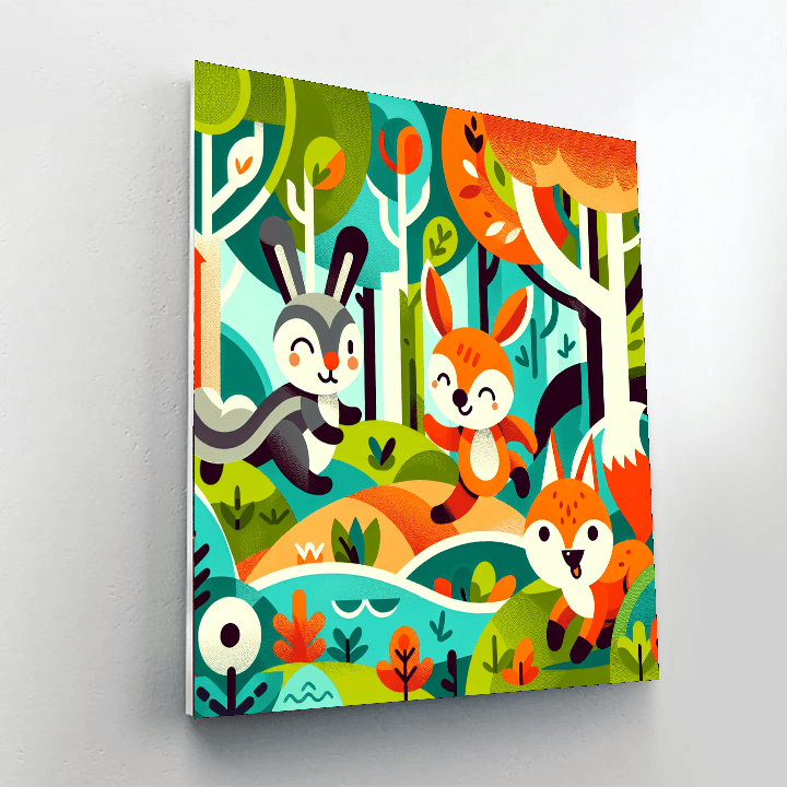 Wondrous Woodland Walk Paint By Color