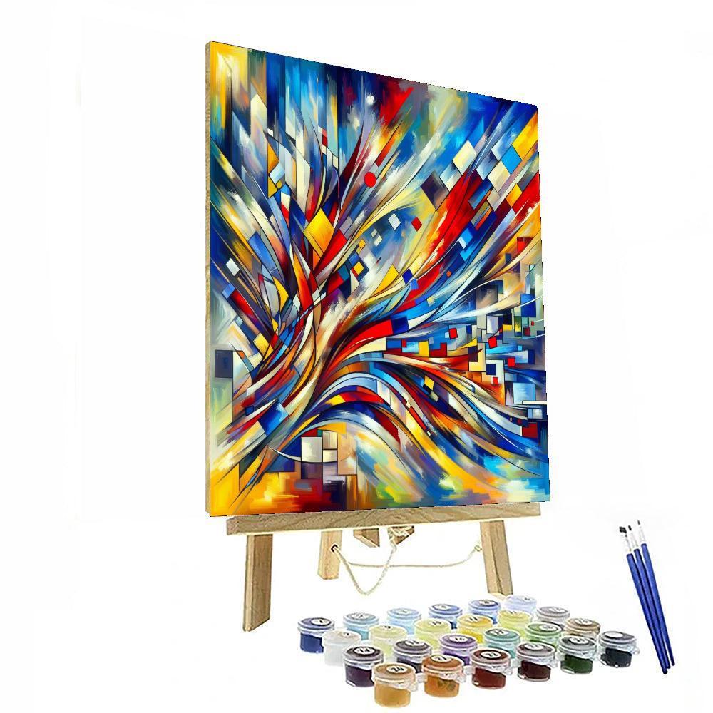 Bold Abstract Vibrance - DIY Painting By Numbers Kit – Artistry Rack