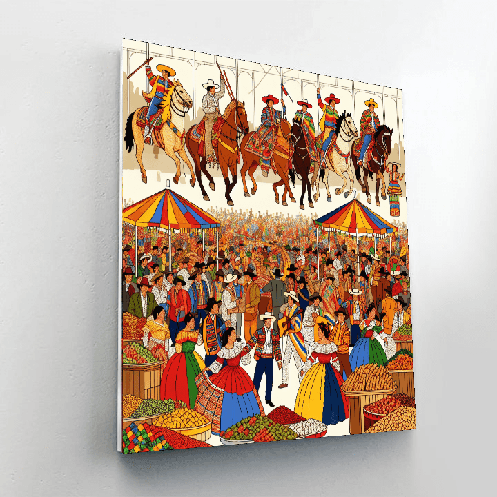 Fiestas Patrias - Chile Number Painting