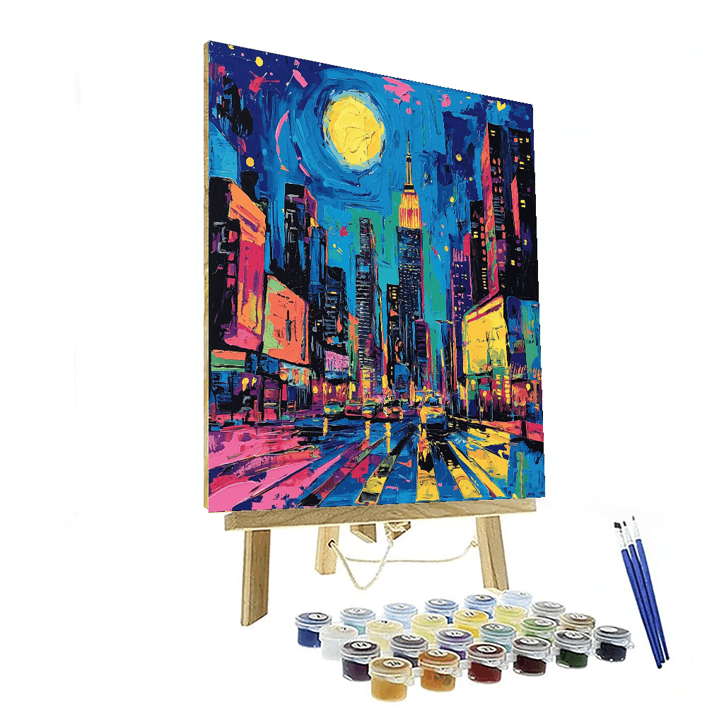 Jean-Michel Basquiat Inspired Urban Whirlwind  Paint By Numbers Art