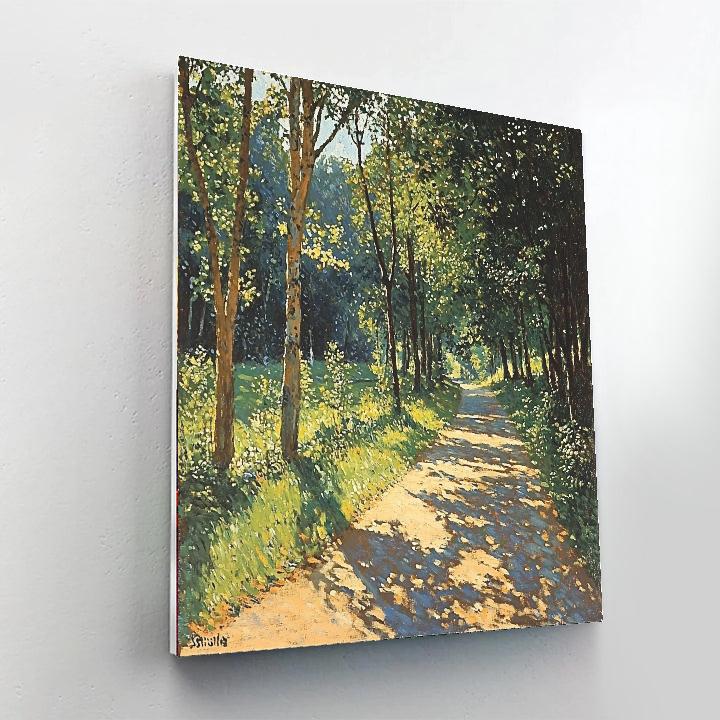 Alfred Sisley Inspired Luminous Woodland Scene  Paint By Numbers