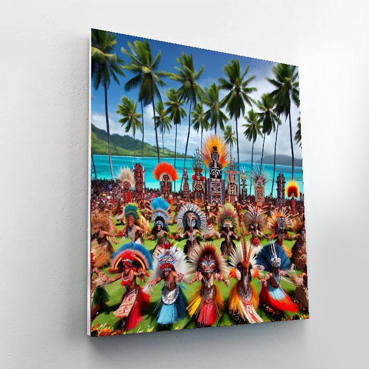 Festival Of Pacific Arts - Solomon Islands Painting Number Kit