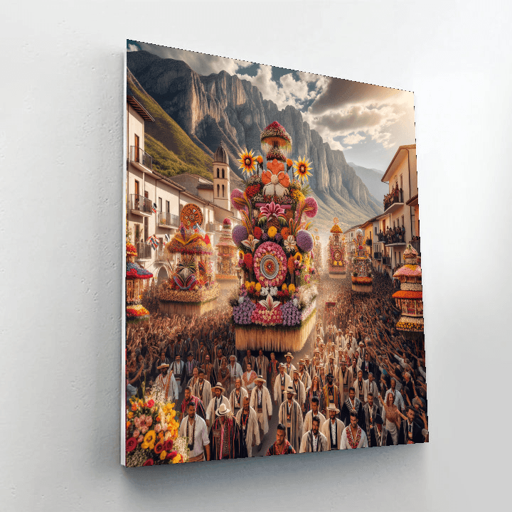 Flower Festival - Medellin, Colombia Painting By Numbers Kit