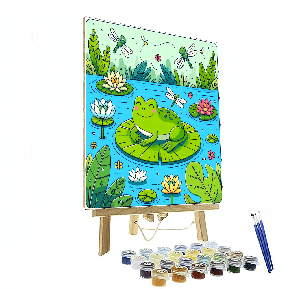 Smiling Garden Toad Paint By Numbers Kits