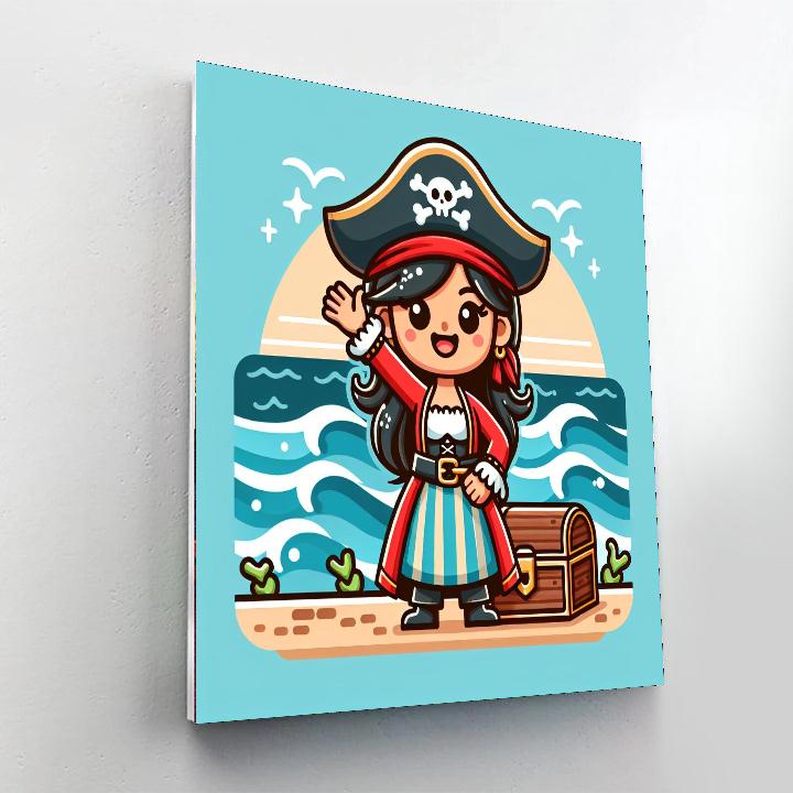 Charming Pirate Painting Number Kit
